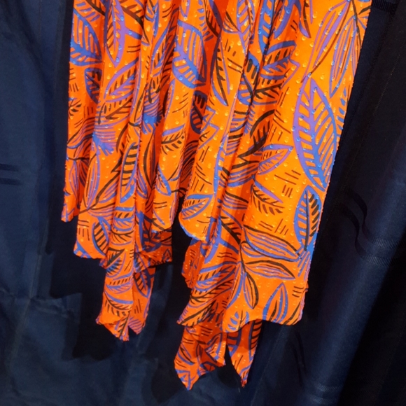 ALEXIS Tropical Leaf Asymmetrical Hem Dress - Picture 7 of 12